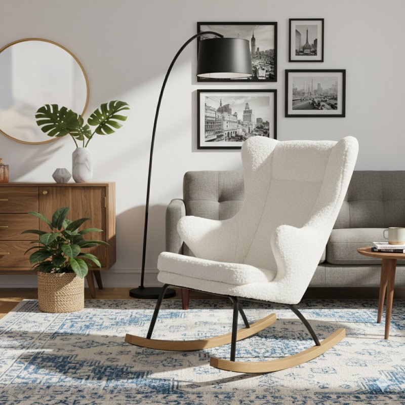 Bílé kojicí křeslo Quax De Luxe - Limited